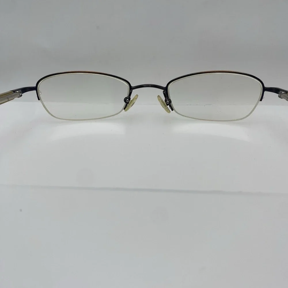 Ted Baker Eyeglasses FRAME ONLY Scuffler B113 Half Rim 46-20-135 Brown Gold 560
